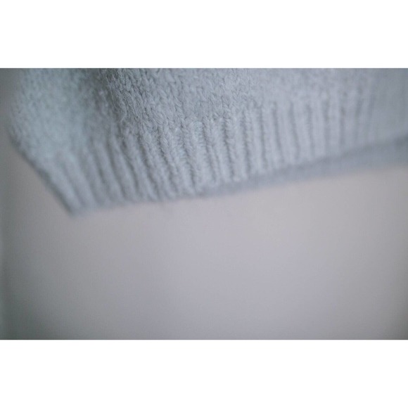Zara Womens Cropped Sweater Chunky Knit Gray Pullover Wool Alpaca Blend SZ US M - Picture 6 of 8